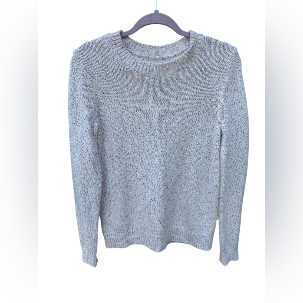 LOFT Women's Multicolor Knit Crew Neck Sweater